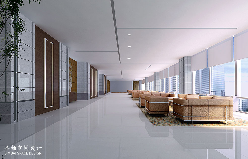 大型办公楼装修设计-效果图