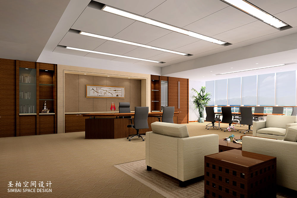 大型办公楼装修设计-效果图